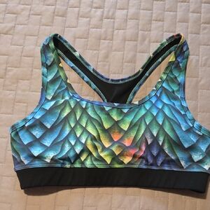 Othr Multicolor Scale Pattern Sports Bra